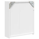 vidaXL fehér tükrös fürdőszobaszekrény LED-del 45 x 13 x 52 cm