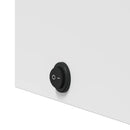 vidaXL fehér tükrös fürdőszobaszekrény LED-del 45 x 13 x 52 cm