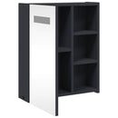 vidaXL szürke tükrös fürdőszobaszekrény LED-del 45 x 13 x 52 cm
