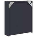 vidaXL szürke tükrös fürdőszobaszekrény LED-del 45 x 13 x 52 cm