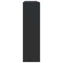 vidaXL fekete tükrös fürdőszobaszekrény LED-del 45 x 13 x 52 cm