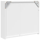 vidaXL fehér tükrös fürdőszobaszekrény LED-del 60 x 13 x 52 cm
