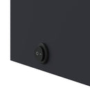 vidaXL szürke tükrös fürdőszobaszekrény LED-del 60 x 13 x 52 cm