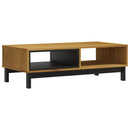 vidaXL FLAM tömör fenyőfa dohányzóasztal 100 x 50 x 32,5 cm