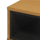 vidaXL FLAM tömör fenyőfa dohányzóasztal 100 x 50 x 32,5 cm