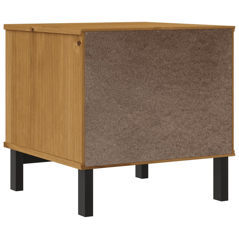 vidaXL FLAM tömör fenyőfa kisasztal 50 x 50 x 50 cm