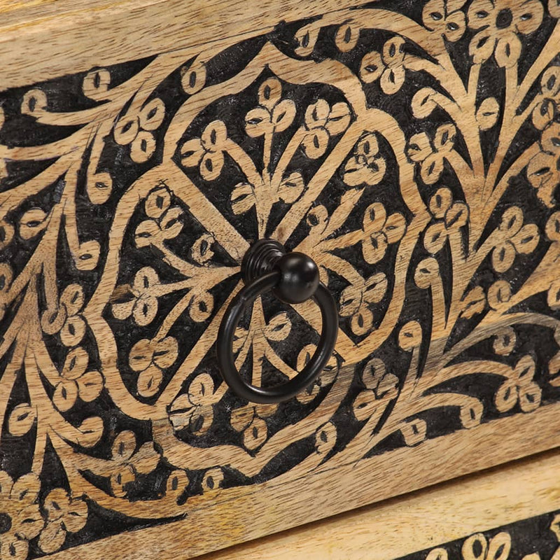 vidaXL tömör mangófa éjjeliszekrény 40 x 33 x 46 cm