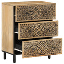 vidaXL tömör mangófa tálalószekrény 60 x 33 x 75 cm