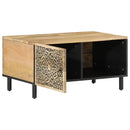 vidaXL tömör mangófa dohányzóasztal 80 x 50 x 40 cm