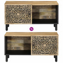 vidaXL tömör mangófa dohányzóasztal 80 x 50 x 40 cm