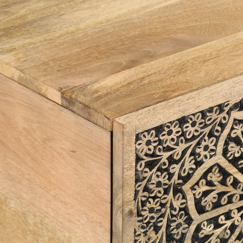 vidaXL tömör mangófa dohányzóasztal 80 x 50 x 40 cm