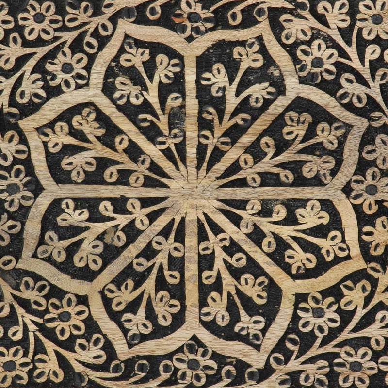 vidaXL tömör mangófa dohányzóasztal 80 x 50 x 40 cm