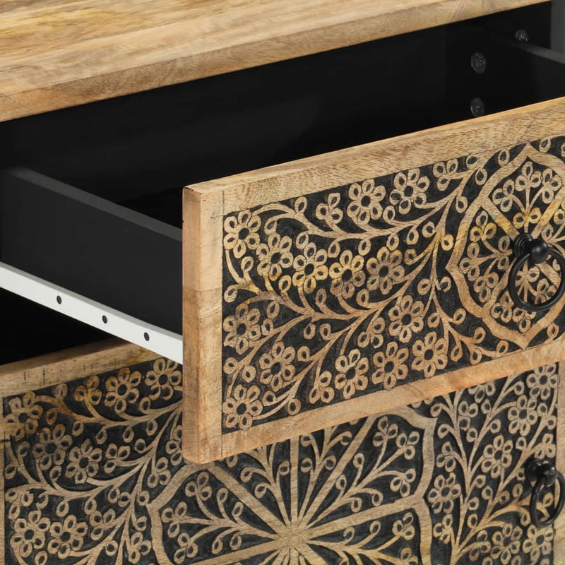 vidaXL tömör mangófa éjjeliszekrény 50 x 33 x 60 cm