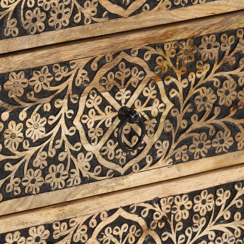 vidaXL tömör mangófa éjjeliszekrény 50 x 33 x 60 cm