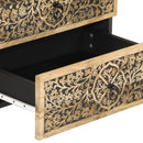 vidaXL tömör mangófa éjjeliszekrény 50 x 33 x 60 cm