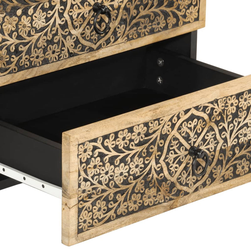 vidaXL tömör mangófa éjjeliszekrény 50 x 33 x 60 cm