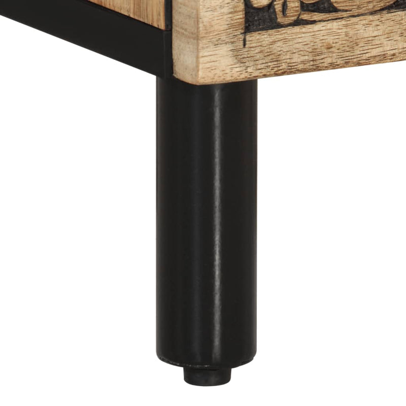 vidaXL tömör mangófa éjjeliszekrény 50 x 33 x 60 cm