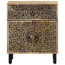 vidaXL tömör mangófa éjjeliszekrény 50 x 33 x 60 cm