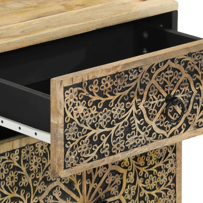 vidaXL tömör mangófa éjjeliszekrény 50 x 33 x 60 cm