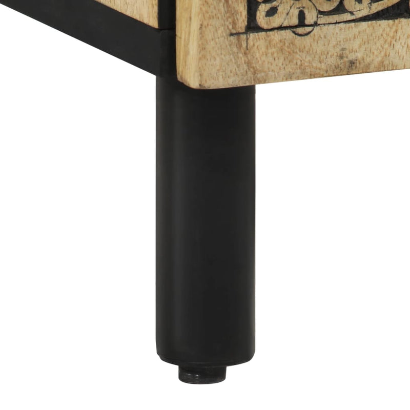 vidaXL tömör mangófa éjjeliszekrény 50 x 33 x 60 cm