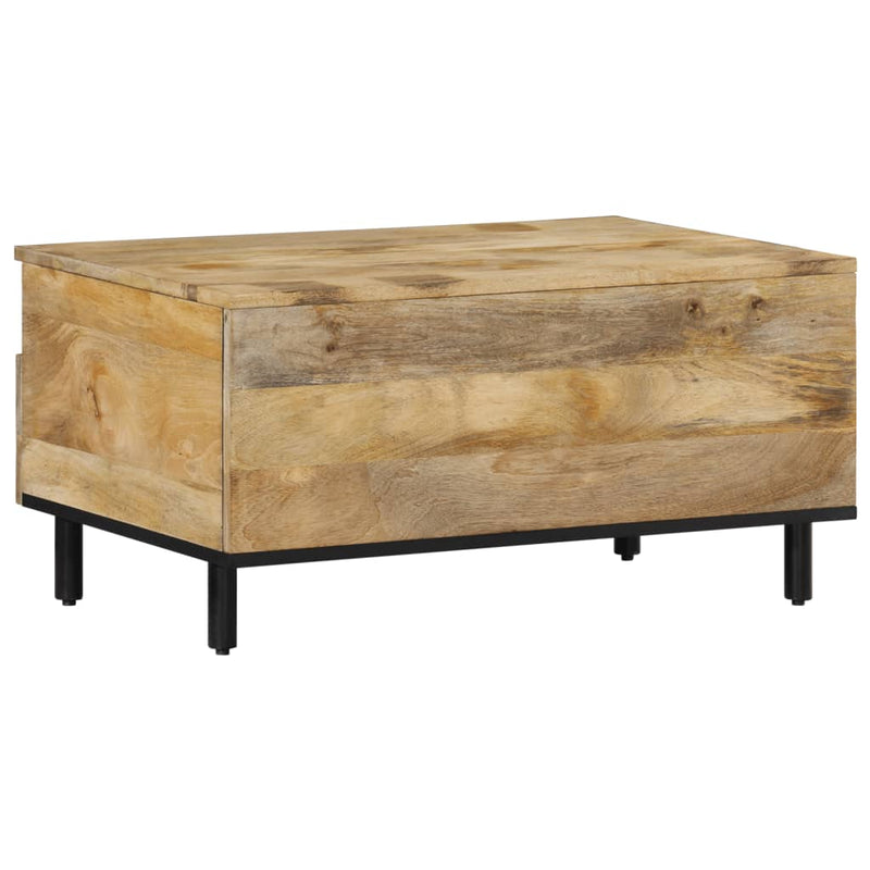 vidaXL tömör mangófa dohányzóasztal 80 x 54 x 40 cm