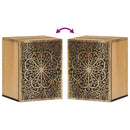 vidaXL tömör mangófa falra szerelhető fürdőszobaszekrény 38x33x48 cm