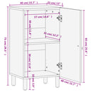vidaXL tömör mangófa kisszekrény 40 x 33 x 75 cm
