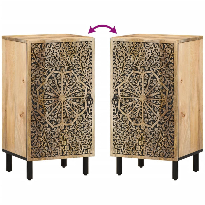 vidaXL tömör mangófa kisszekrény 40 x 33 x 75 cm