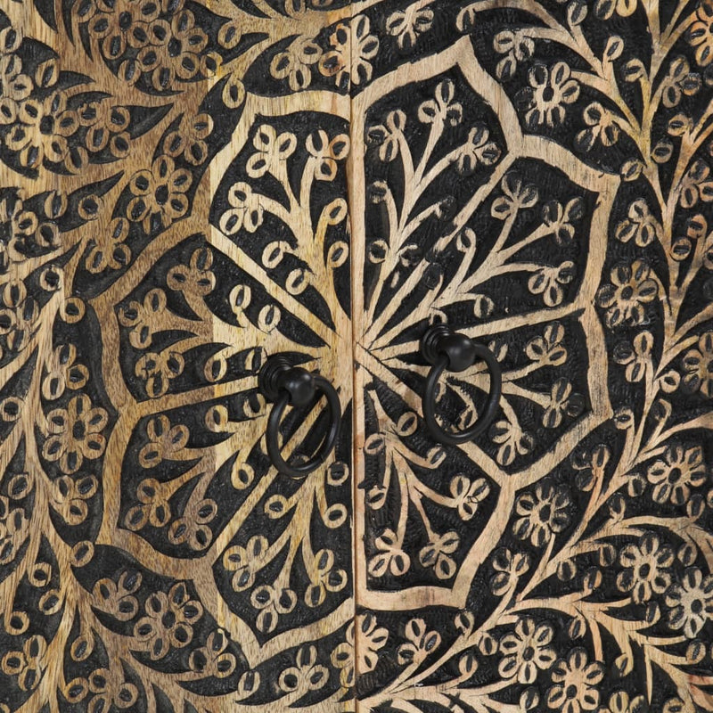 vidaXL tömör mangófa tálalószekrény 60 x 33 x 75 cm