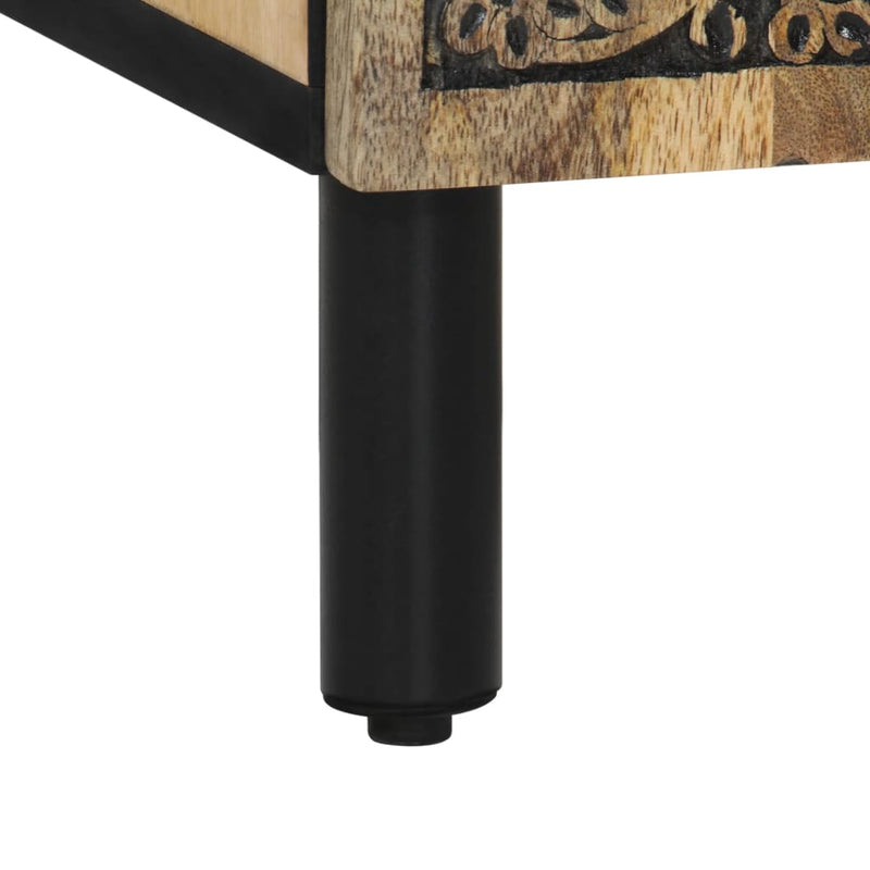 vidaXL tömör mangófa tálalószekrény 60 x 33 x 75 cm