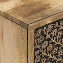 vidaXL tömör mangófa tálalószekrény 60 x 33 x 75 cm