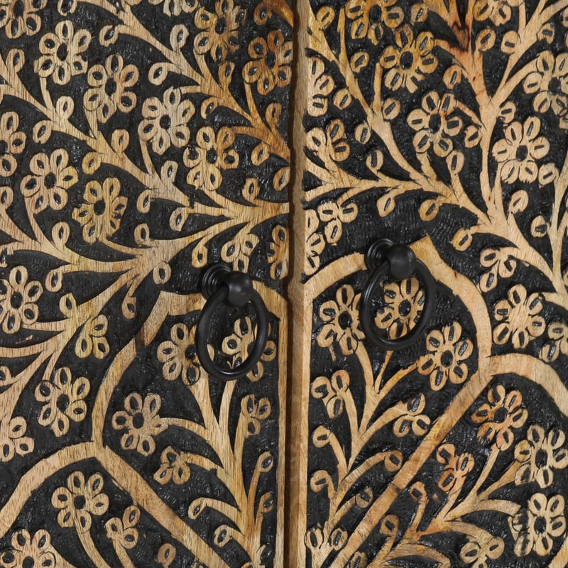 vidaXL tömör mangófa tálalószekrény 60 x 33 x 75 cm