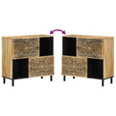 vidaXL tömör mangófa tálalószekrény 80 x 33 x 75 cm