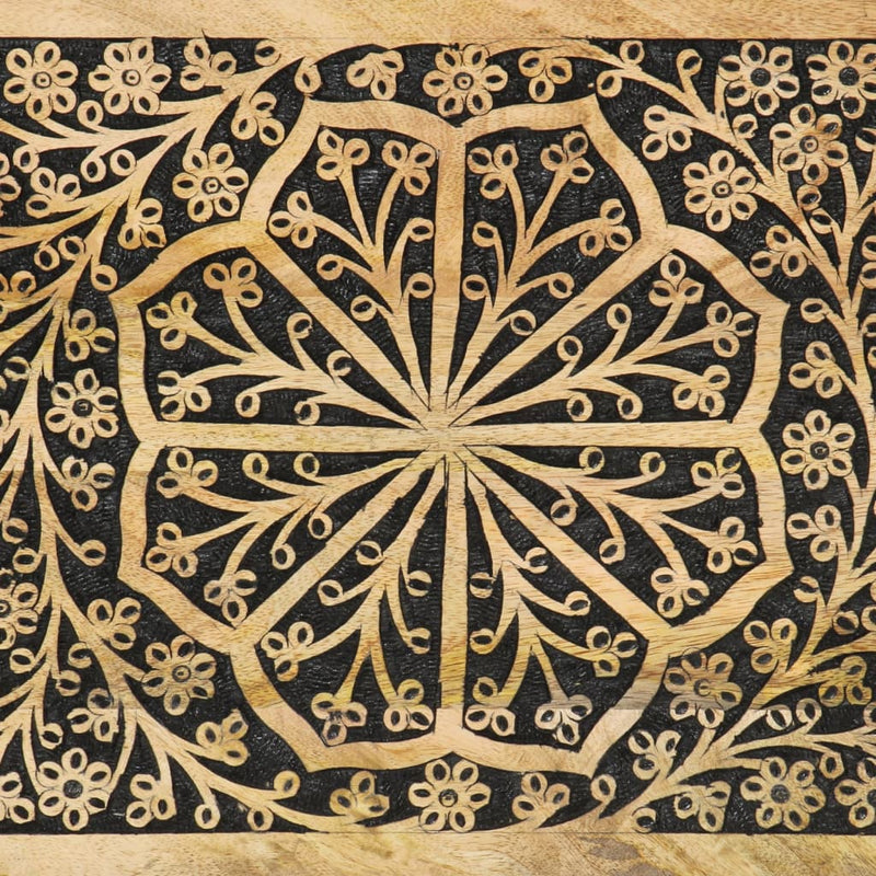 vidaXL tömör mangófa tálalószekrény 80 x 33 x 75 cm