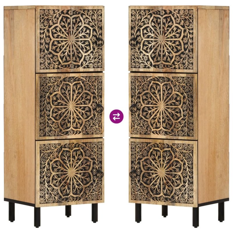 vidaXL tömör mangófa tálalószekrény 40 x 33 x 110 cm