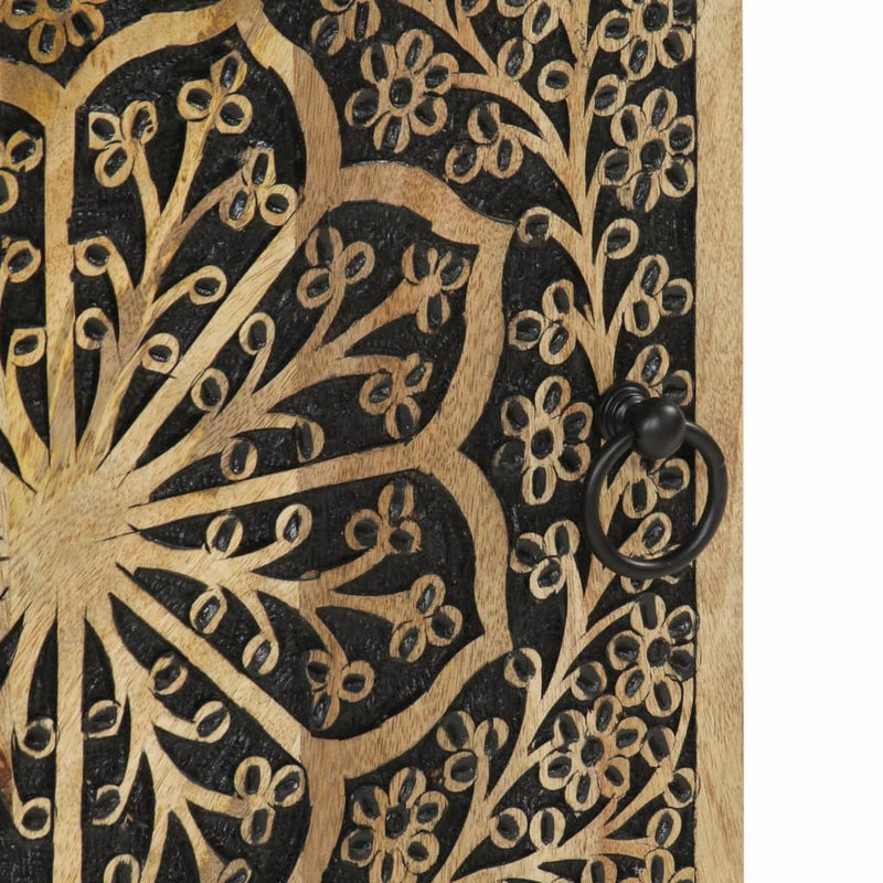 vidaXL tömör mangófa tálalószekrény 40 x 33 x 110 cm