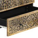 vidaXL tömör mangófa magasszekrény 60 x 33 x 100 cm