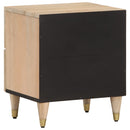 vidaXL 2 db tömör mangófa éjjeliszekrény 40 x 33 x 46 cm