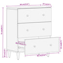 vidaXL tömör mangófa tálalószekrény 60 x 33 x 75 cm