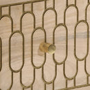 vidaXL tömör mangófa tálalószekrény 60 x 33 x 75 cm