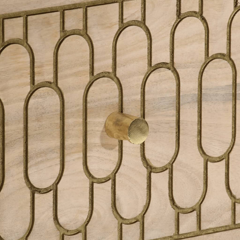 vidaXL tömör mangófa tálalószekrény 60 x 33 x 75 cm