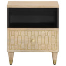 vidaXL 2 db tömör mangófa éjjeliszekrény 40 x 33 x 46 cm