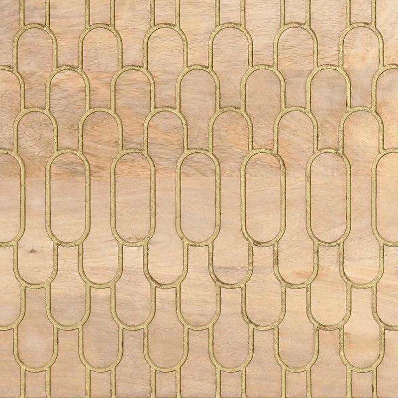 vidaXL 2 db tömör mangófa éjjeliszekrény 40 x 33 x 46 cm