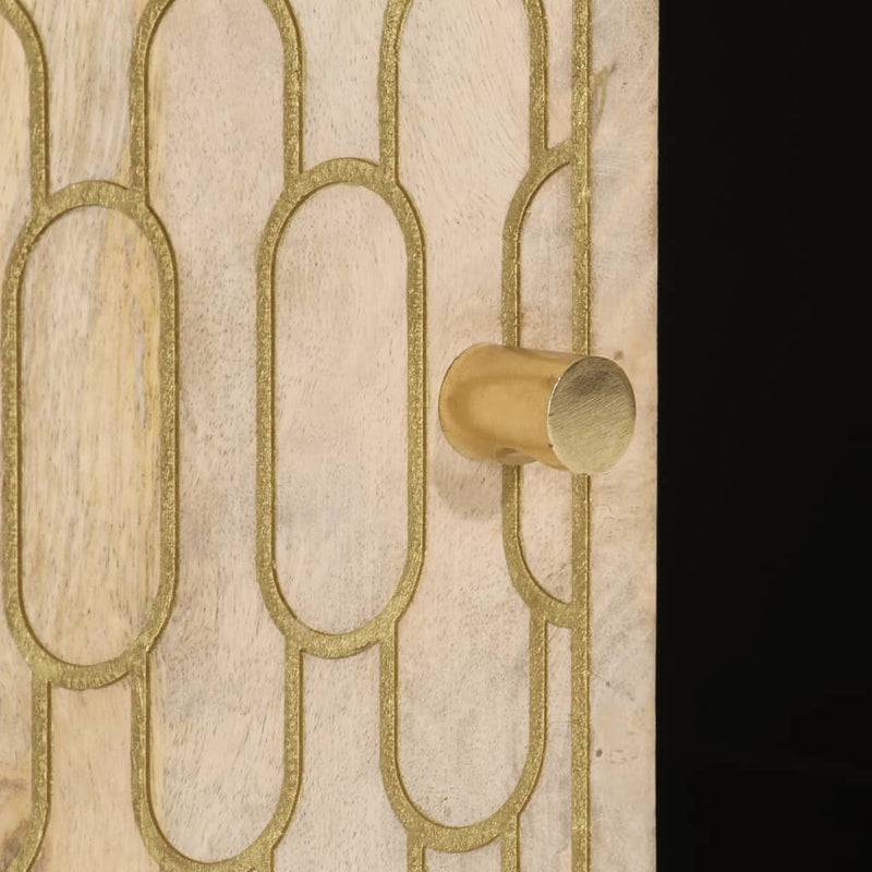 vidaXL tömör mangófa dohányzóasztal 100 x 54 x 40 cm