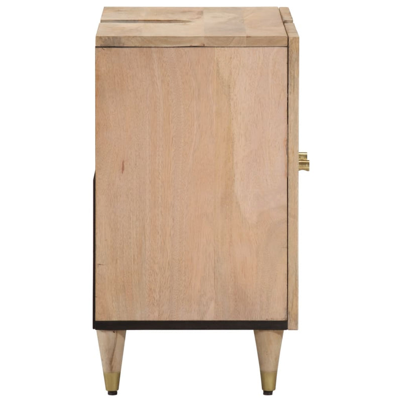 vidaXL tömör mangófa fürdőszobai mosdószekrény 62 x 33 x 58 cm
