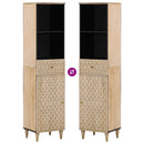 vidaXL tömör mangófa fürdőszobaszekrény 38 x 33 x 160 cm