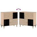 vidaXL tömör mangófa tálalószekrény 80 x 33 x 75 cm