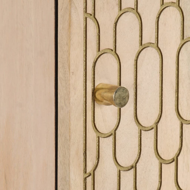 vidaXL tömör mangófa magasszekrény 40 x 33 x 110 cm