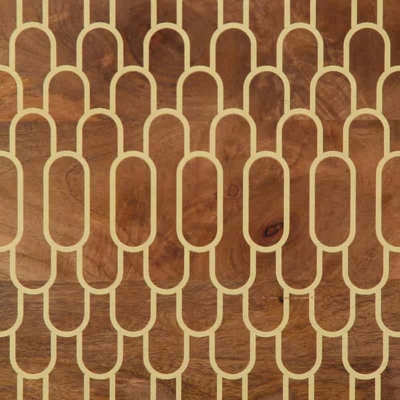 vidaXL tömör mangófa tálalószekrény 60 x 33 x 75 cm