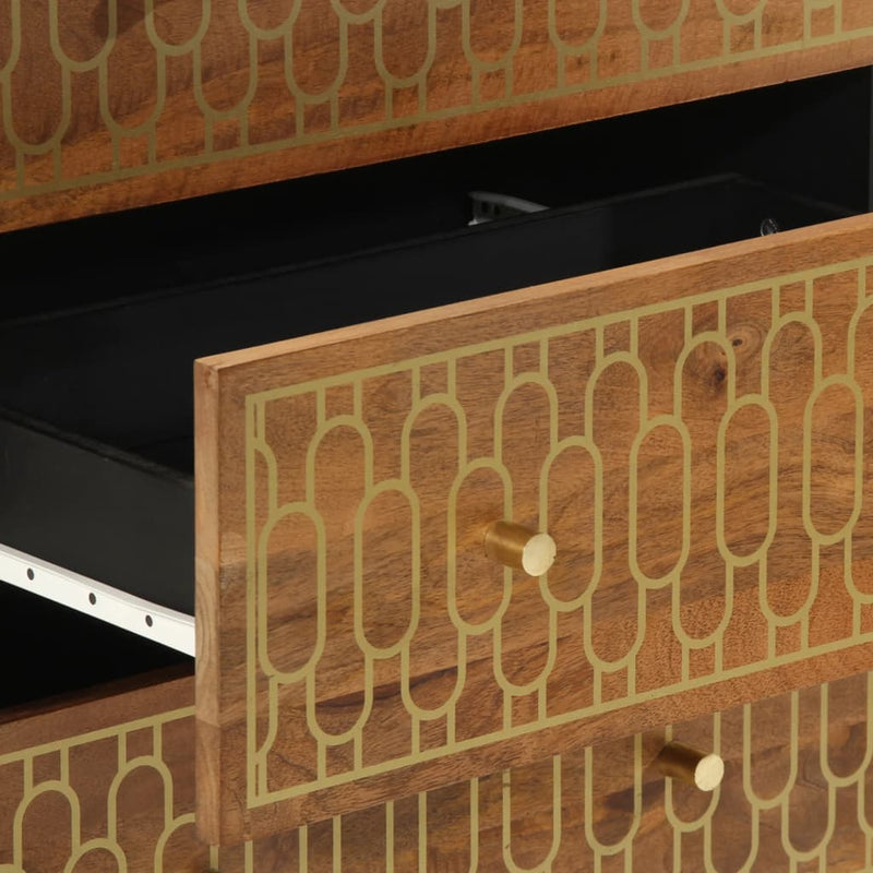 vidaXL tömör mangófa tálalószekrény 60 x 33 x 75 cm